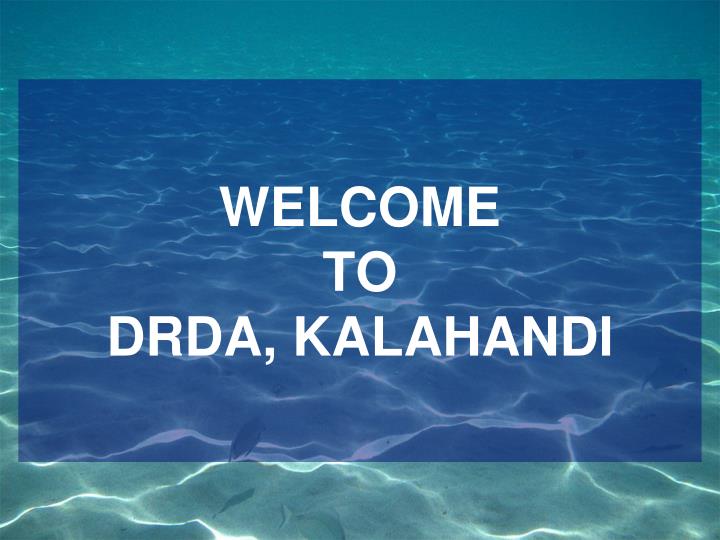 welcome to drda kalahandi