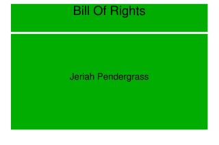 Bill Of Rights