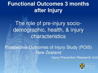 Injury Prevention Research Unit