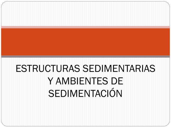 estructuras sedimentarias y ambientes de sedimentaci n