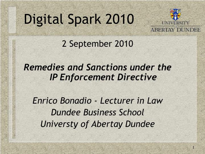digital spark 2010