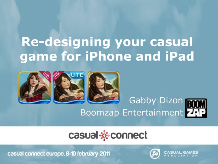 re designing your casual game for iphone and ipad