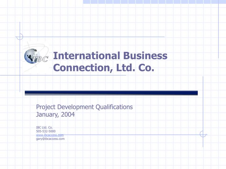 international business connection ltd co