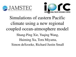 Simulations of eastern Pacific climate using a new regional coupled ocean-atmosphere model