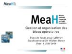 Gestion et organisation des blocs opératoires  - slide 1