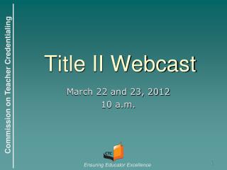 Title II Webcast