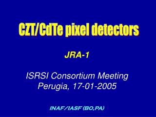 CZT/CdTe pixel detectors