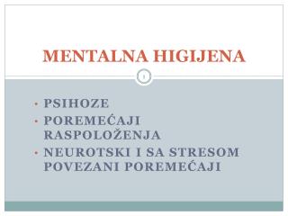 mentalna higijena