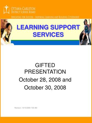 LEARNING SUPPORT SERVICES