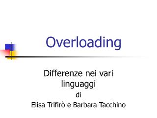 overloading