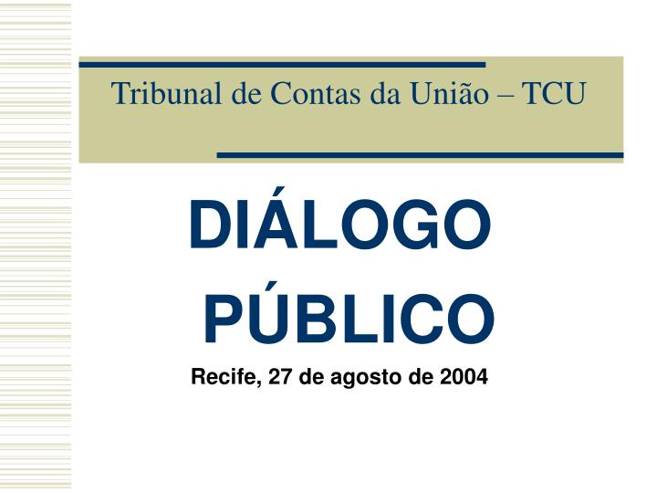 tribunal de contas da uni o tcu