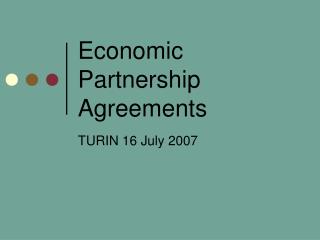 Economic Partnership Agreements