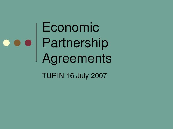 economic partnership agreements