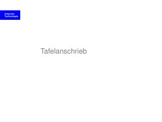 tafelanschrieb