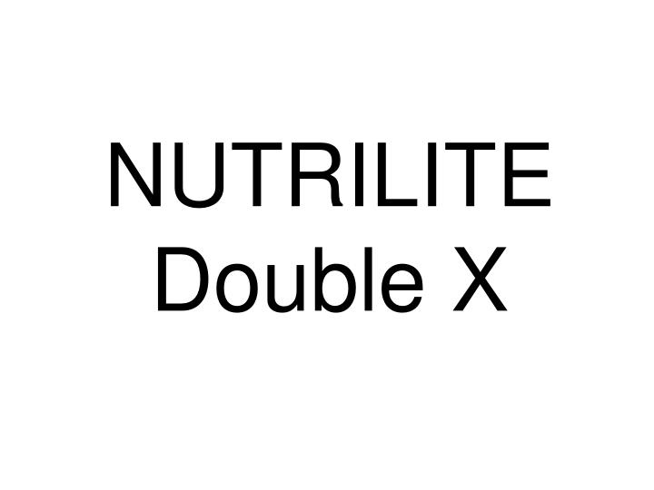 nutrilite double x