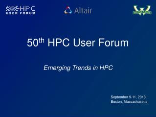 50 th HPC User Forum