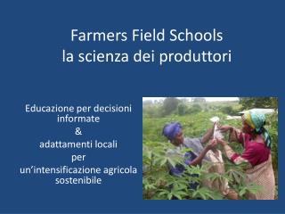 Farmers Field Schools la scienza dei produttori