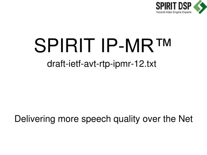 spirit ip mr