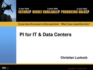 PI for IT &amp; Data Centers