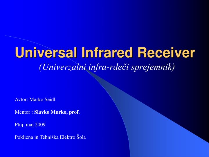 universal infrared receiver