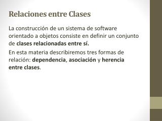 relaciones entre clases