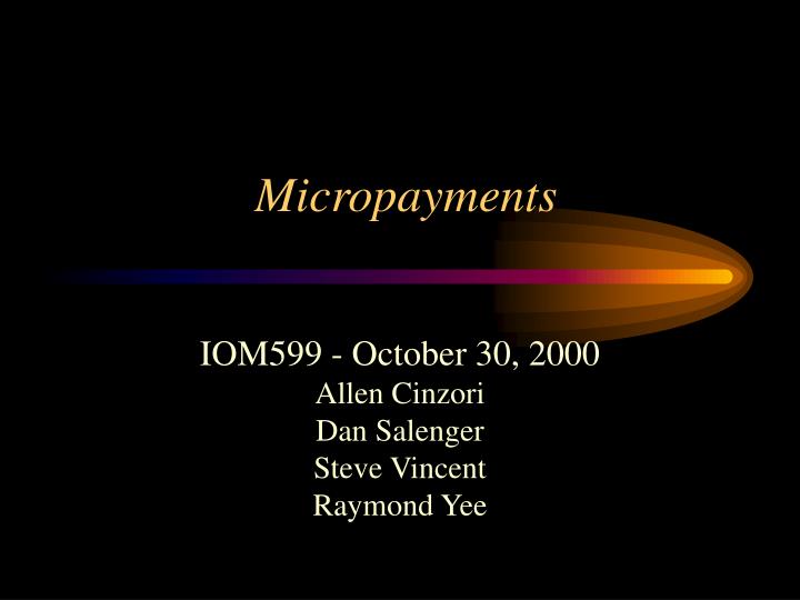 micropayments