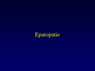 epatopatie