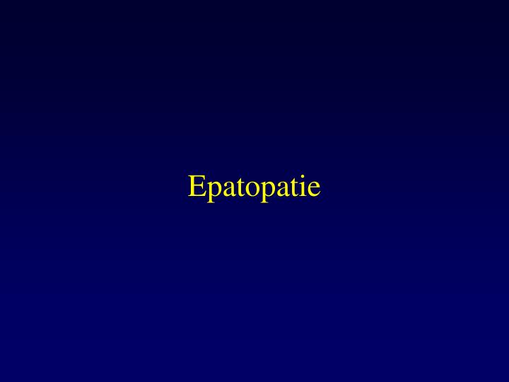 epatopatie
