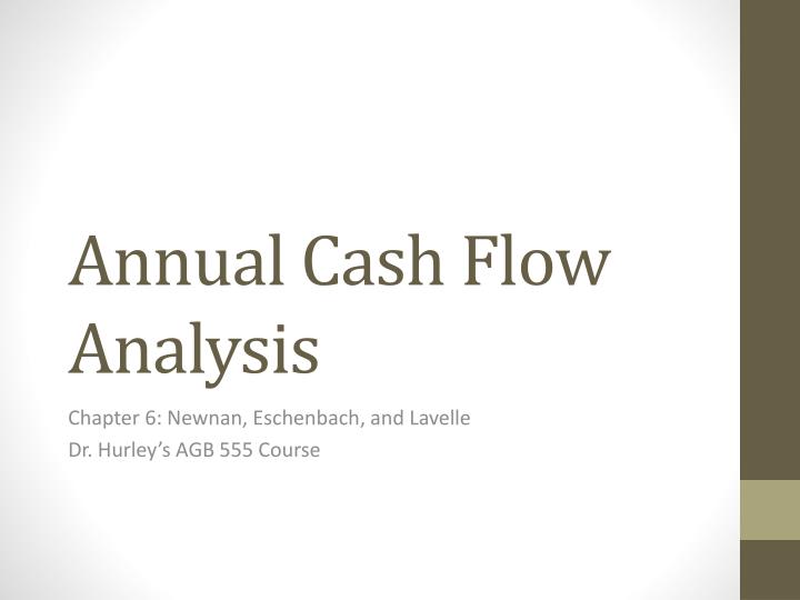 annual cash flow analysis