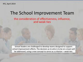 The School Improvement Team