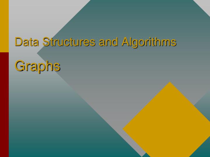 data structures and algorithms graphs