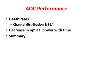 AOC Performance