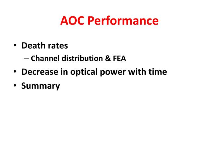 aoc performance