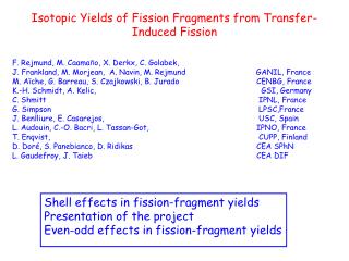 Isotopic Yields of Fission Fragments from Transfer-Induced Fission