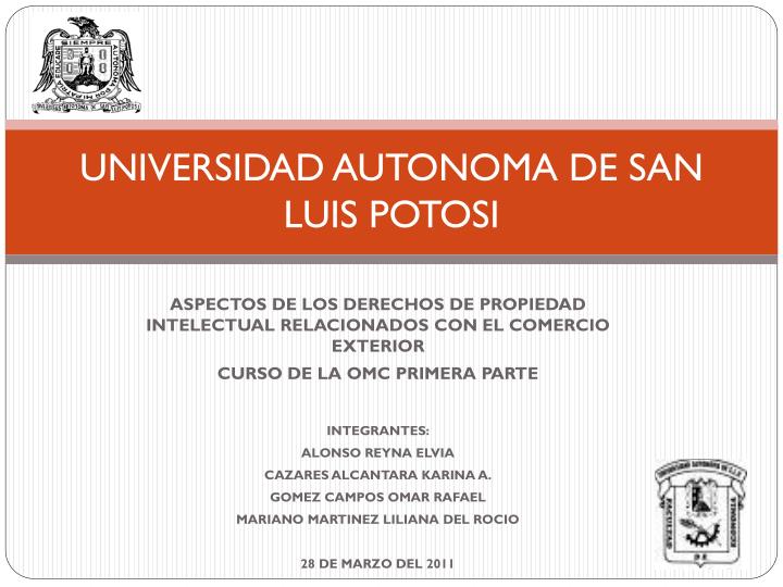 universidad autonoma de san luis potosi