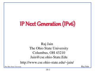 IP Next Generation (IPv6)