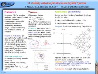 A stability criterion for Stochastic Hybrid Systems