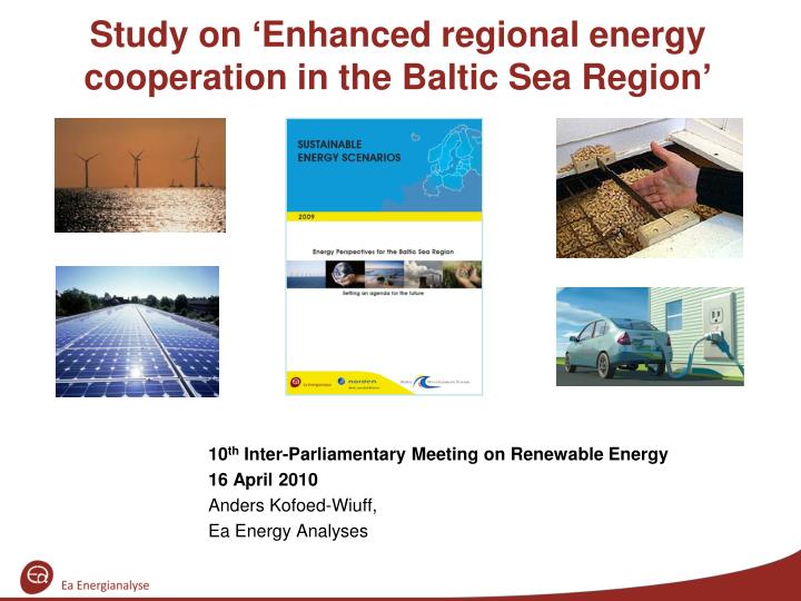 study on enhanced regional energy cooperation in the baltic sea region