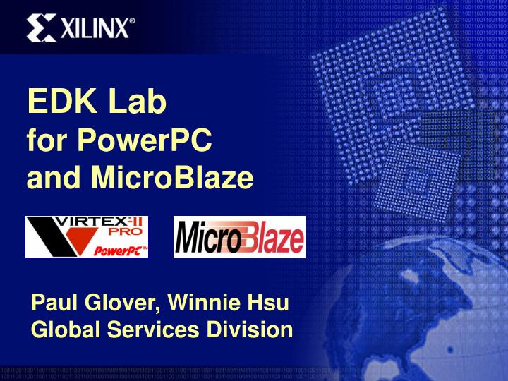 edk lab for powerpc and microblaze