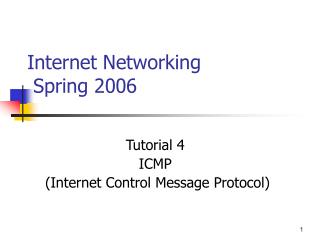 internet networking spring 2006
