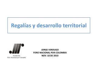 regal as y desarrollo territorial