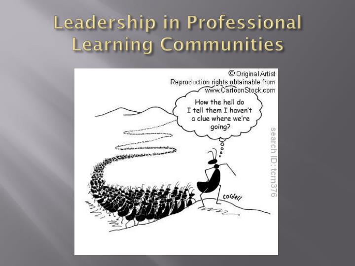 leadership in professional learning communities