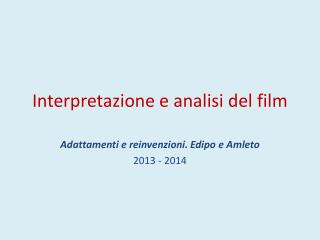 Interpretazione e analisi del film