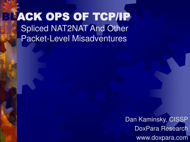 bl ack ops of tcp ip