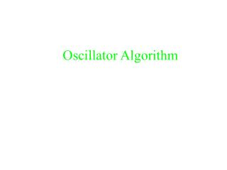 Oscillator Algorithm