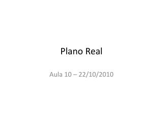 plano real