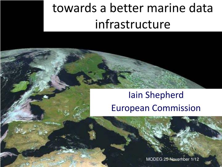 towards a better marine data infrastructure