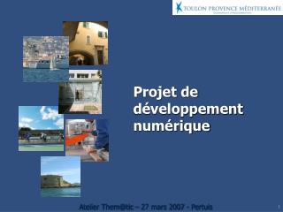 projet de d veloppement num rique