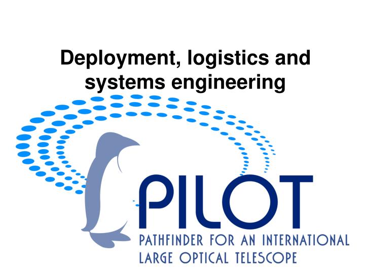 deployment logistics and systems engineering