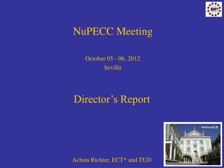 nupecc meeting